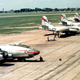 North American B-45 Tornadoes of the 47th Bombardment Wing on the tarmac at Langley Air Force Base in 1952. (US Air Force)